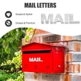 thumbnail image 2 of Shisuyan 4Pcs 3D Letters Metal Letters Mailbox Letters Small Metal Letters Metal Letter Decal for Mailbox, 2 of 8