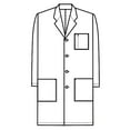 thumbnail image 4 of Panda Uniform Made To Order 40-Inch Unisex Professional Four Button Lab Coat, 4 of 6