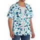 thumbnail image 2 of Fotbe Cute Shark Camisa Estampada de Manga Corta para Hombre, Casual de Verano, Estilo Playero, Sin Arrugas-Small, 2 of 5