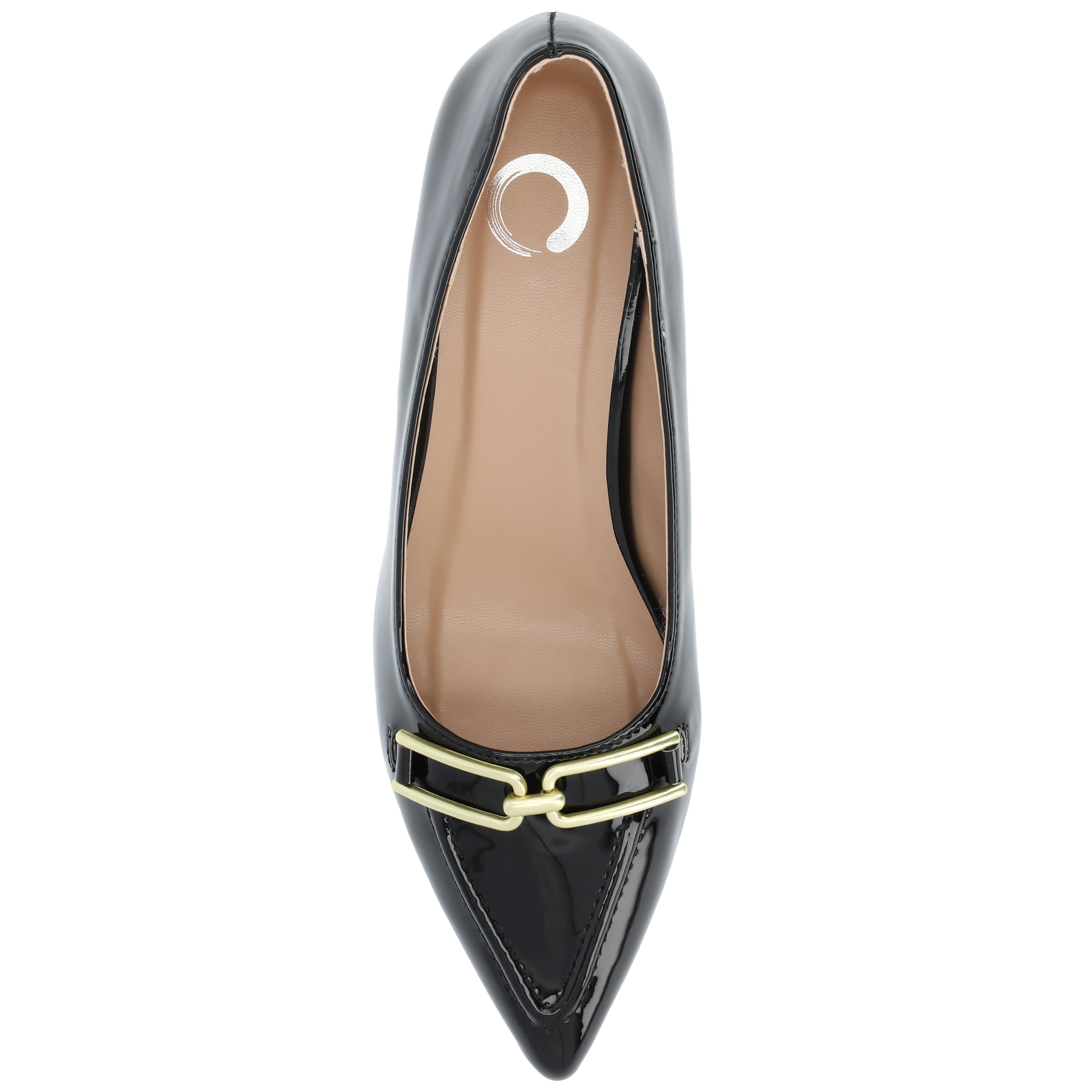 Journee Womens Rumi Kitten Heel Loafer Pointed Toe Pumps, Widths Available