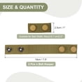 thumbnail image 2 of Uxcell Nylon Belt Keepers, 2 Pcs Double Snaps Belt Keepers Nylon Webbing Loop Holder with Double Snaps for 2.2 Inch Wide Belt Duty Belt Security Fixing, Khaki, 2 of 5