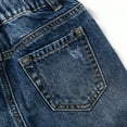 thumbnail image 6 of KIDSCOOL SPACE Girl Boy Jeans,Little Kid Elastic Band Inside Ripped Denim Pants,Blue,2-3 Years, 6 of 6