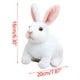 thumbnail image 3 of Ganfancp Muñeca Simulada de Juguete Del Año Nuevo Chino de La Pequeña Muñeca Blanca Regalo de Cumpleaños para Niños Ofertas Del Día 1 X Conejo de Imitación, 3 of 3