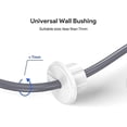 thumbnail image 2 of Wall Mount Cable Grommet For Ethernet Cable, 1 Inch Wall Hole, Cable Grommet For Starlink Ethernet Cable Socket And Furniture Wire Holes (white, 2pcs, 2 of 5