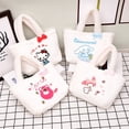 thumbnail image 2 of Bolso de mano Kawaii Sanrio Plush Hello Kitty Things Kuromi Cinnamoroll, bolsa de felpa con peluches en el interior, muñeca Kawaii, regalo de cumpleaños para niña, 2 of 4