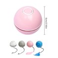 thumbnail image 2 of USB Rechargeable Pets Ball Toys with LED Lights Color-Changing Entertainment Bell Sound Playset Indoor Exercise Pink, 2 of 9