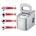 thumbnail image 6 of Frigidaire 26 lb. Countertop Ice Maker, (EFIC102), Silver, 6 of 10