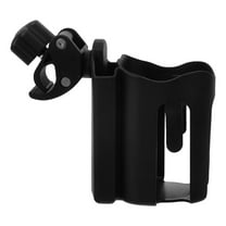 Supvox Universal Cup Holder for Stroller Wheelchair Accessories Black ABS Plastic 1Set Back to School