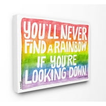 The Stupell Home Decor Collection Find a Rainbow Watercolor Wall Art
