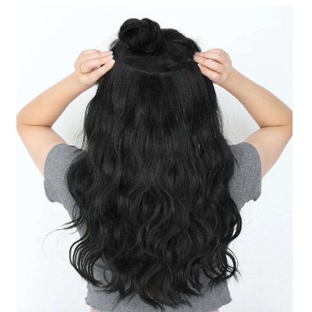 Clip On Hair Extension For Women, Instantly Increase Length And Volume (NATURAL BROWN, 14'' Inches)