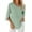 Bean Green, variant on Women Blouses Dressy Casual 1/2 Sleeve Tops Business Work Chiffon Office V Neck Shirts White L