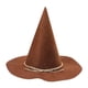 thumbnail image 2 of Sombrero de bruja de Halloween, cómodo y ligero, accesorio de cosplay para fiesta temática. Marrón, 2 of 9
