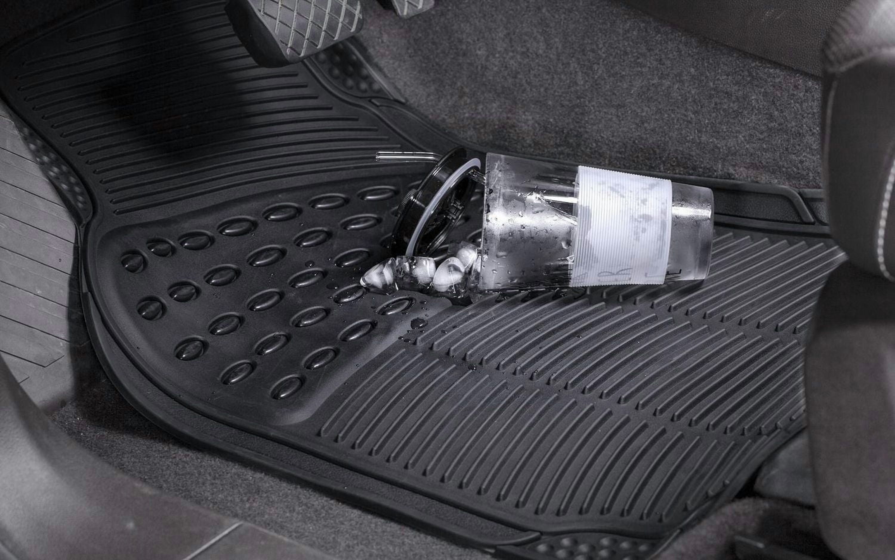 AUTO DRIVE 5-PIECE All Season Universal Car Floor Mats Black