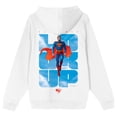 thumbnail image 4 of Superman 2025 Look Up Adult White Long Sleeve Hooded Sweatshirt-Large, 4 of 7