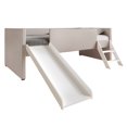 thumbnail image 4 of Home Design Dover Twin Loft Bed Frame with Ladder and Slide, Pink, Easy Assembly, 4 of 5