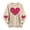 Khaki, variant on successthop Zip Up Sweatshirts for Women Heart Casual Crewneck No Hood Tops Long Sleeve Outfits Festival Clothes XL