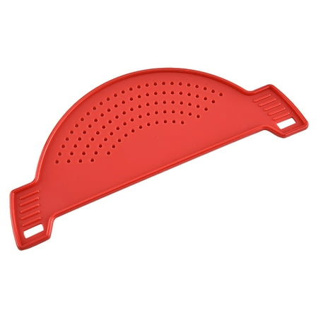 

Miommo Tea Filter Strainer Plastic Drainer Strainers Pot Funnel Half Moon Shape Food Filter Board Sieve Draining with Handle Heat Fit for Pasta Vegetable Fruit Colander Kitchen Gadgets