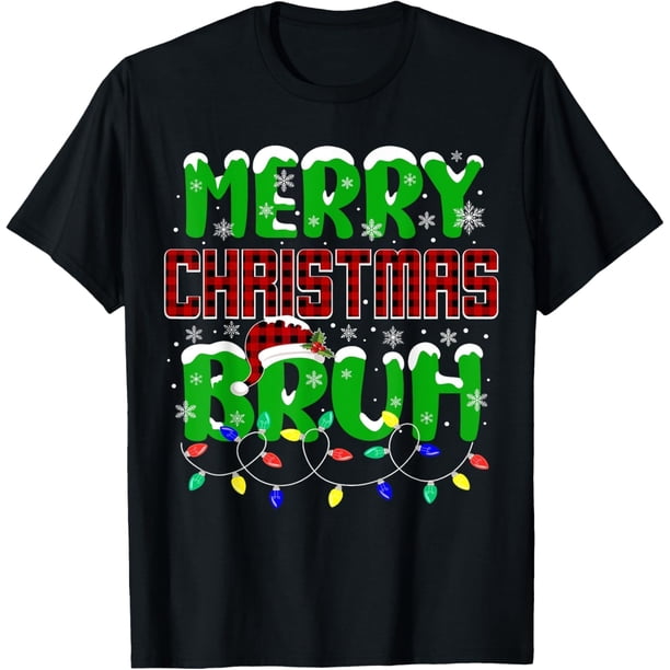 Bruh Meme Funny Saying Bro - Camiseta de Navidad para adolescentes y hombres
