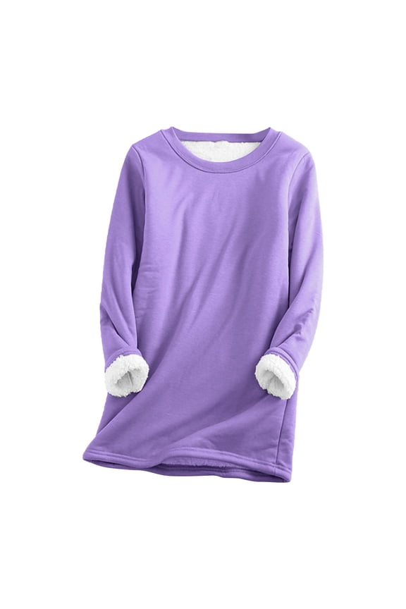 Womens Plus Size Winter Sweater with Lamb Wool Clearance Thick Warm Loose Fit Pullover for Cold Weather Comfortable and Relaxed Fit for Casual Outings or Staying Cozy at Home