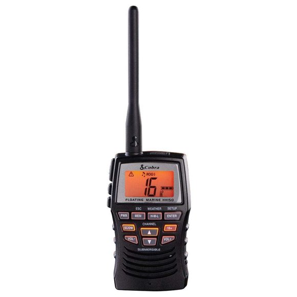 Radio marina Cobra MR HH150 FLT, 3 W, VHF, flotante, impermeable