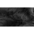 thumbnail image 2 of Luxe Hudson Faux Sheepskin Rug 2x3 Black 1-Piece Soft Throw Rug, 2 of 4