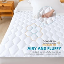 2 Pack Twin XL mattress cover for college domitory bed, 100% Waterproof Quilted Fitted college domitory bed mattress cover, Ultra Soft & Noiseless Mattress Cover Bed Cover - fits up to 21" Deep
