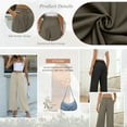 thumbnail image 3 of SUNBS Wide Leg Pants Women Dress Work Business Casual Palazzo Pants Slacks with Pockets, 3 of 10