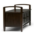 thumbnail image 5 of Simpli Home Warm Shaker SOLID WOOD 44 inch Wide Transitional Entryway Storage Bench in Tobacco Brown, 5 of 11