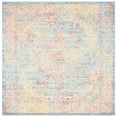 thumbnail image 5 of SAFAVIEH Windsor Jessie Vintage Traditional Fringe Runner Rug, Aqua/Ivory, 3' x 8', 5 of 10