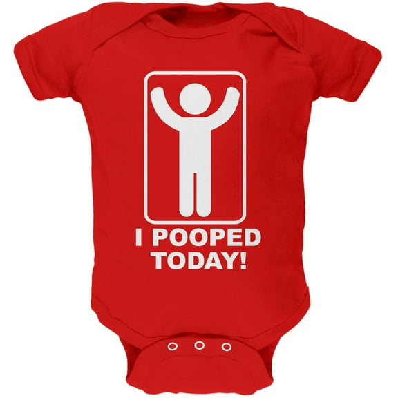 Old Glory I Pooped Today Short Sleeve Graphic Baby One Piece