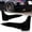 Painted Black, variant on Stay Tuned Performance For 2003-2006 Infiniti G35 Coupe Black Rear Bumper Lip Mud Guards Polyurethane