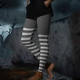 thumbnail image 5 of Women's Halloween Striped Print Soft High Waisted Ankle Length Leggings Stretch Leggings For Fitness, Running, And Leisure Wear, 5 of 7