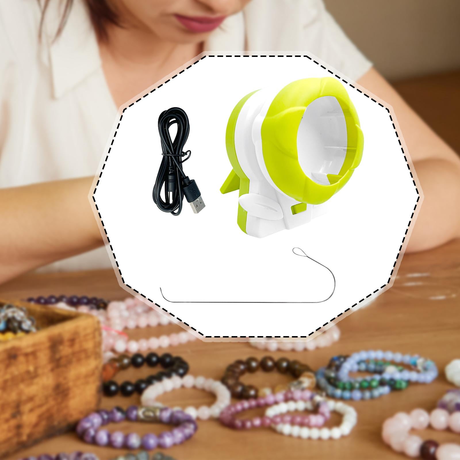 Electric Bead Spinner Kit Clay Bead Maker with Quiet Motor for Jewelry Making Bracelets Necklaces DIY Projects