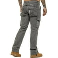 thumbnail image 4 of Enzo Mens Cargo Combat Denim Jeans, 4 of 5