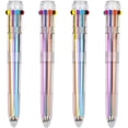 thumbnail image 1 of Bolígrafos multicolores Paquete de 10 bolígrafos retráctiles - Bolígrafo de barril transparente de 8 colores para suministros de oficina Namotu ZJWJ071-2, 1 of 3