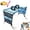 Blue, variant on 2-in-1 Foldable Pet Grooming Bed, Portable Pet Bathing Stand, Dog Grooming Hammock with Foldable Frame and Mesh Side Pockets, Suitable for Pet Washing Maintenance Travel Grooming