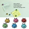 thumbnail image 4 of 12pcs Resin Ladybug Shaped Refrigerator Magnets Home Kitchen Cute Cartoon Decorative Fridge Magnets, 4 of 5