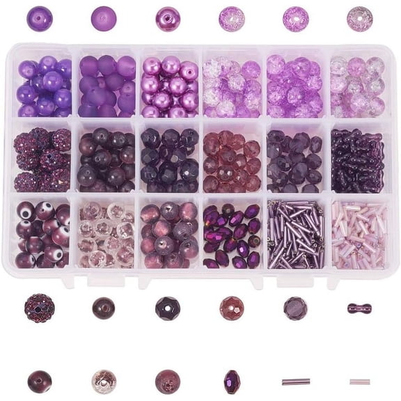 1 Box Mixed Style Glass Beads Cat Eye Beads Evil Eye Lampwork Beads and Polymer Clay Rhinestone Beads Mixed Shapes Mixed Color