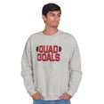 thumbnail image 5 of Quad Goals Weightlifting Barbell Sweatshirt for Men or Women Brisco Brands M, 5 of 6