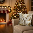 thumbnail image 1 of Funda de almohada navideña | Funda decorativa para cojín de sofá y cama | Funda cuadrada de poliéster de 45x45 cm | Decoración festiva para el hogar, ideal para sala de estar y dormitorio., 1 of 6