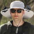 thumbnail image 2 of Kcolen Sun Hats for Men Wide Brim Solar Fan Hat with Rechargeable Battery High Speed Ventilation Wide Brim for Summer Outdoor Wide Brim Sun Hat, 2 of 7