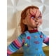 thumbnail image 3 of Muñeco Chucky Cicatrizado Cuerpo de Felpa de 80 cm con Huellas y Agujetas Reales, 3 of 5