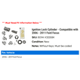 thumbnail image 2 of Ignition Lock Cylinder - Compatible with 2006 - 2011 Ford Focus 2007 2008 2009 2010, 2 of 2