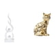 thumbnail image 1 of Escultura abstracta de fuego,Estatua de arte abstracto,adorno decorativo para el hogar,Escultura de fuego moderna,coleccionable,regalo,Figura de escritorio,Estante de estatua de gato para, 1 of 8
