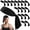 Black, variant on Tie Headbands Multicolor 18 Pack Athletic Sports Use