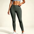 thumbnail image 5 of Taqqpue Women's High Waist Yoga Pants Butt Lifting Full Length Leggings Stretch Workout Tummy Control Solid Color Gym Running Sports Activewear Tights for Women Size S-XXXL, 5 of 6