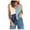 Blue, variant on OAVQHLG3B Tank Top for Women Plus Size Tops for Women Summer Casual Woman Causal V-Ncek Patchwork Blouse Sleeveless T-Shirt Summer Tops