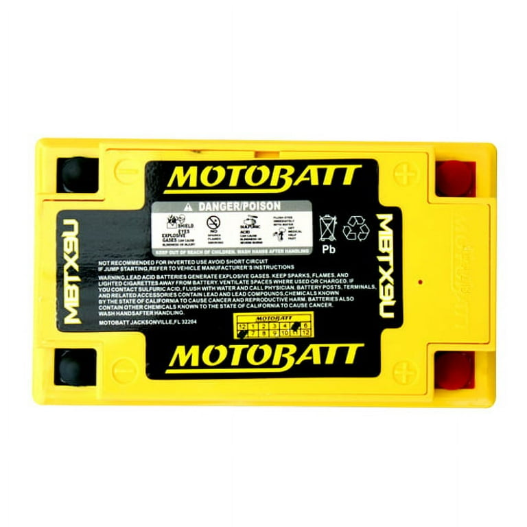 MotoBatt AGM Battery 2005-09 fits Kawasaki ZZR 600 1998-08