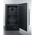 thumbnail image 3 of ADA compliant 18" wide frost-free freezer built-in or freestanding use, with SS door, black cabinet, lock, and digital thermostat, 3 of 5