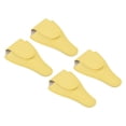 thumbnail image 1 of Unique Bargains 4.5'x2.6' PU Leather Embroidery Scissors Sheath Protective Cover, Light Yellow 4 Pack, 1 of 7